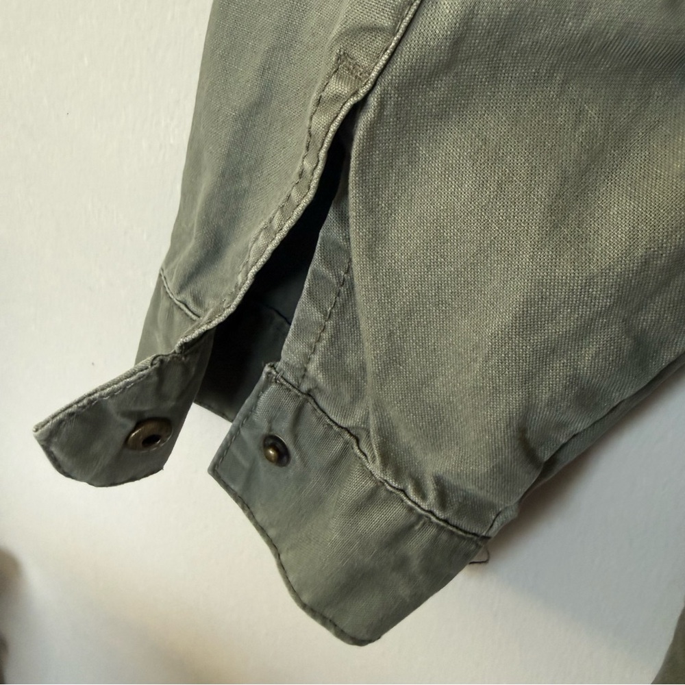 Kensie Military Green Utility 100% Cotton Jacket size M - Picture 7 of 7